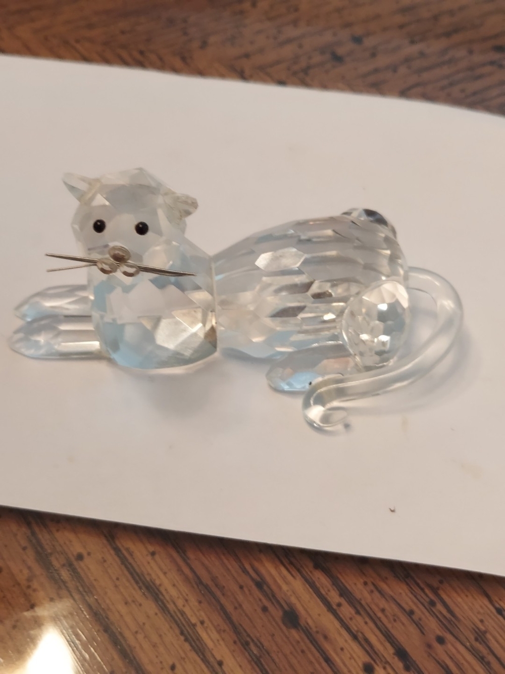 Crystal Cat Figurine